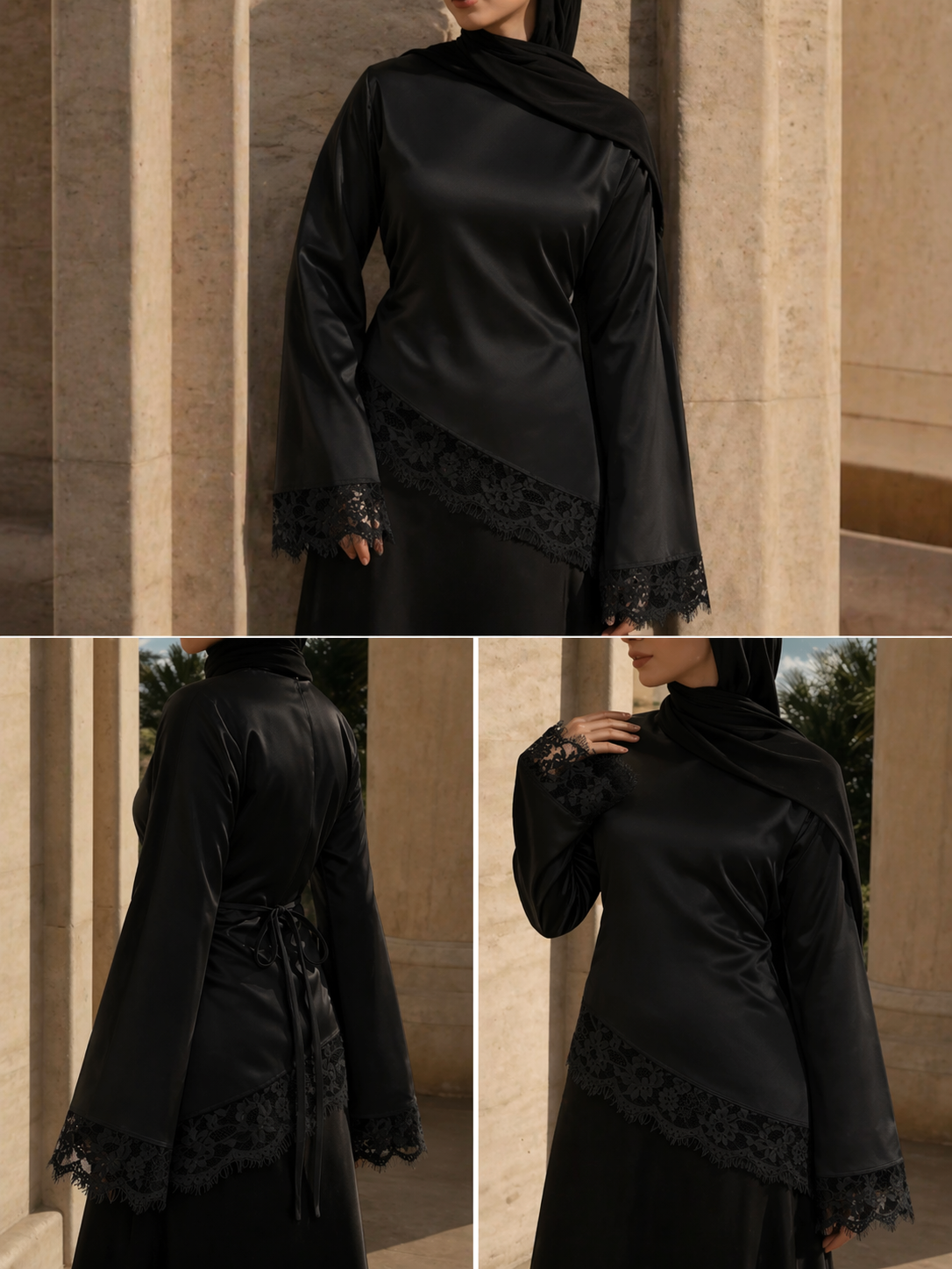Satin Lace Blouse