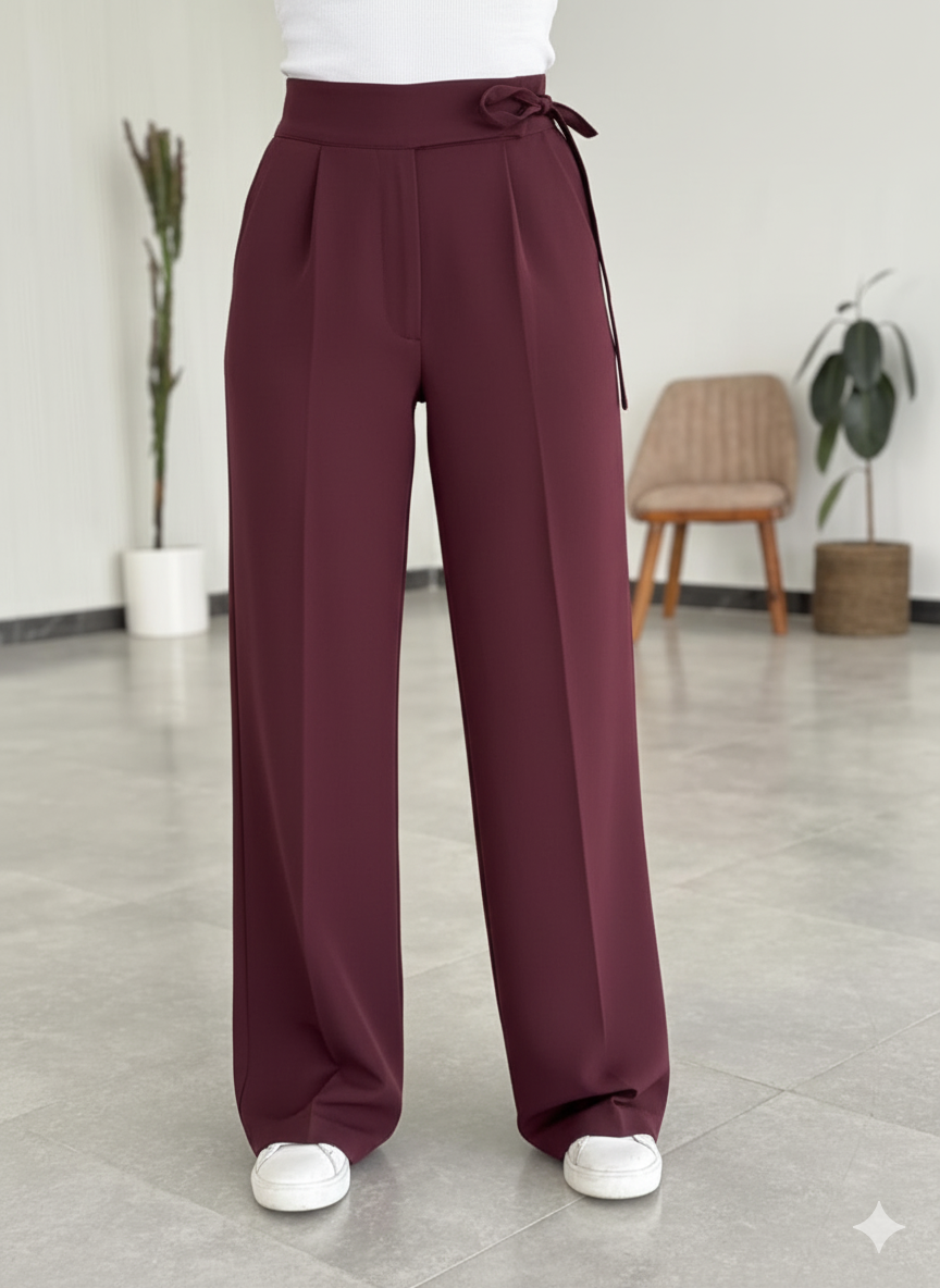Cozy Wide Leg Classic Pants