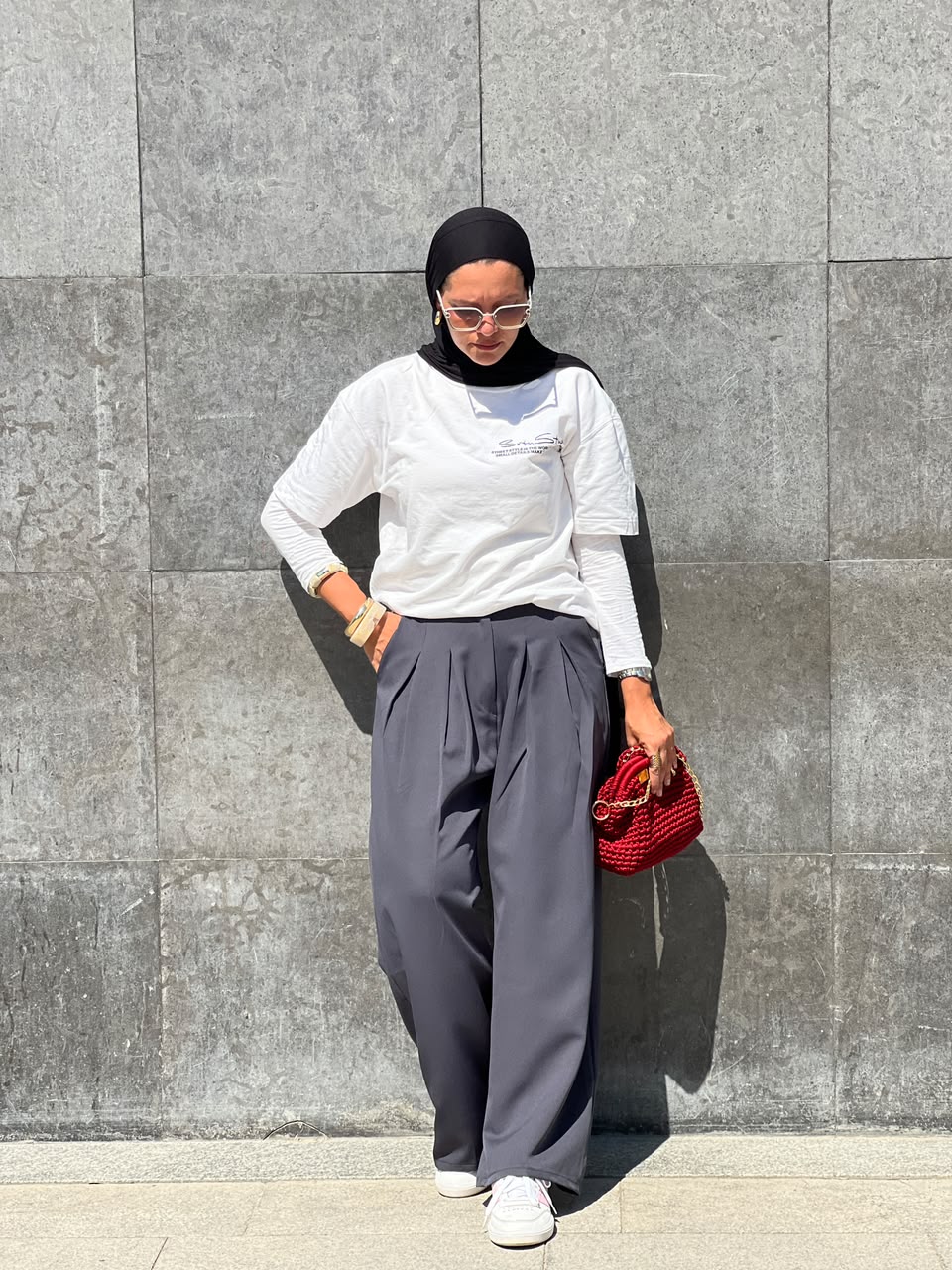 Pleated High-Waist Wide Leg Pants