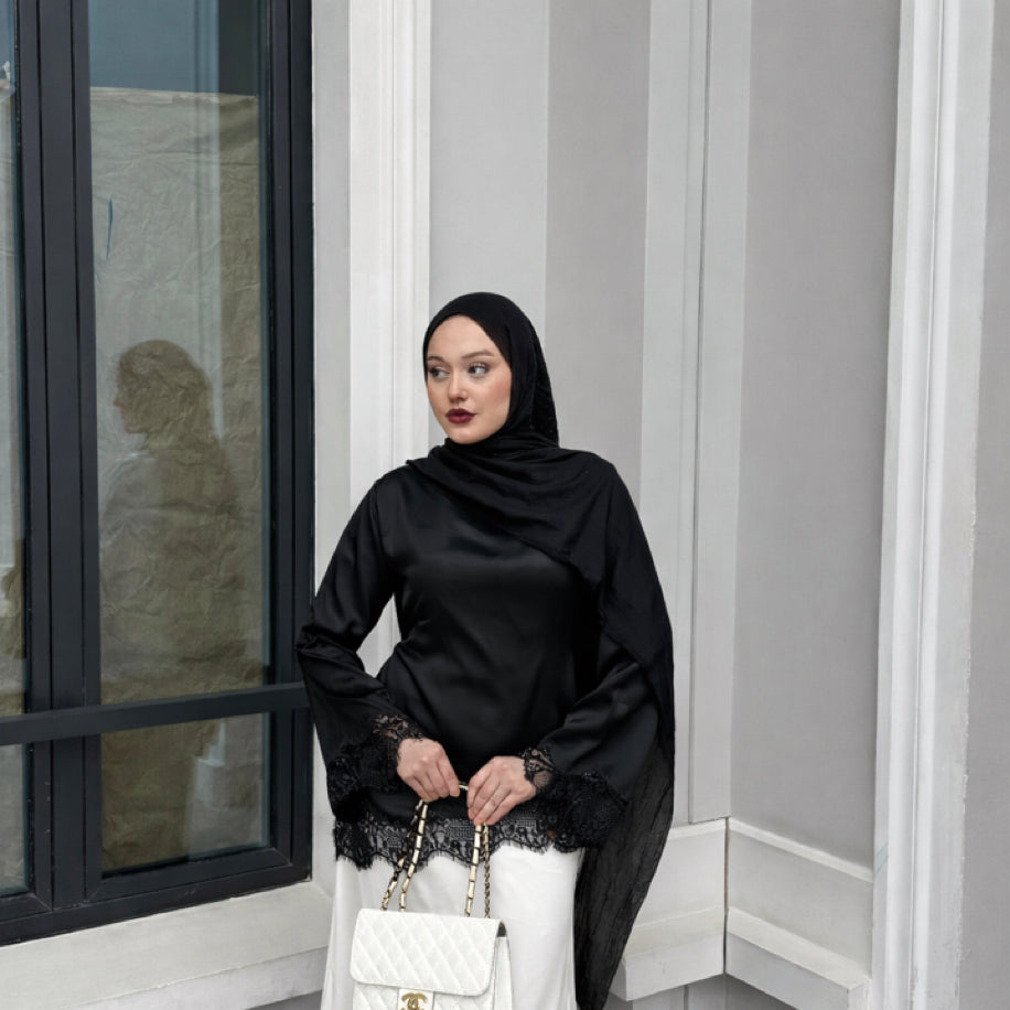 Satin Lace Blouse